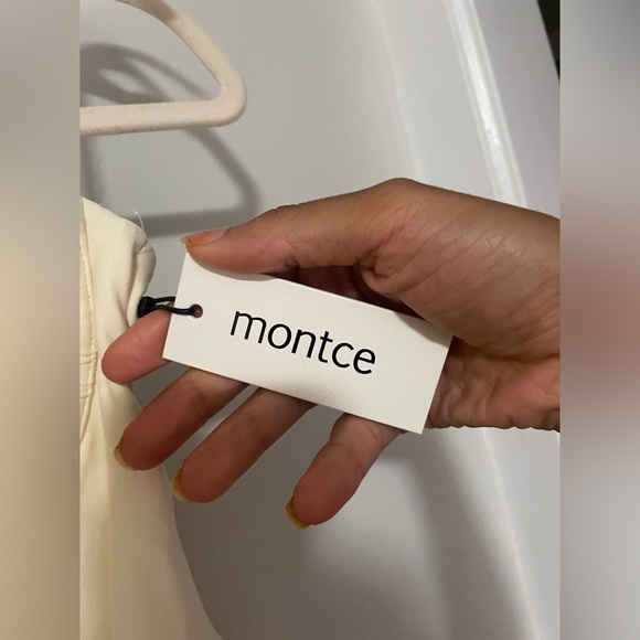 Montce Cream and Raspberry Ruffle One-Piece - Picture 7 of 10